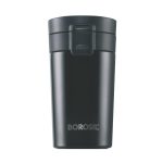 borosil vacuum insulated hydra coffeemate stainless steel travel mug spill proof hot and cold bt300blk110 300ml