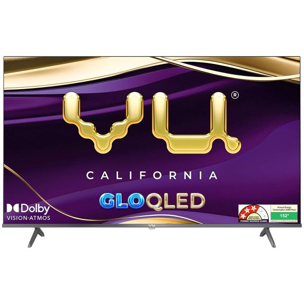 vu 126cm (50 inches) gloqled series 4k qled smart google tv 50gloqled25