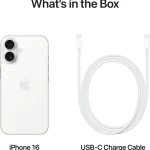 iphone 16e 128 gb: built for apple intelligence, a18 chip, supersized battery life, 48mp fusion. camera, 15.40 cm (6.1″) super retina xdr display; white